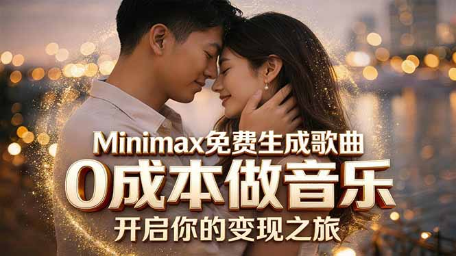 Minimax免费生成歌曲实测！0成本做音乐，说唱流行Lofi一键生成